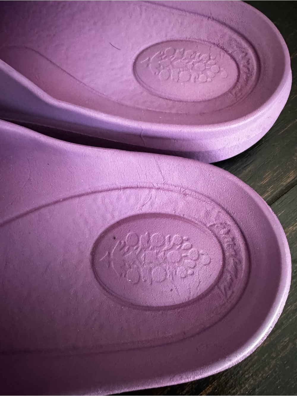 Free People Movement Halftime Slides in a vibrant violet rose purple - Picture 4 of 8